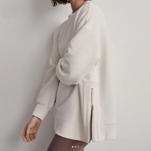 Varley Mae Boyfriend Sweat with Side Zipper XS